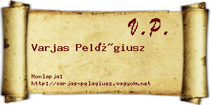 Varjas Pelágiusz névjegykártya
